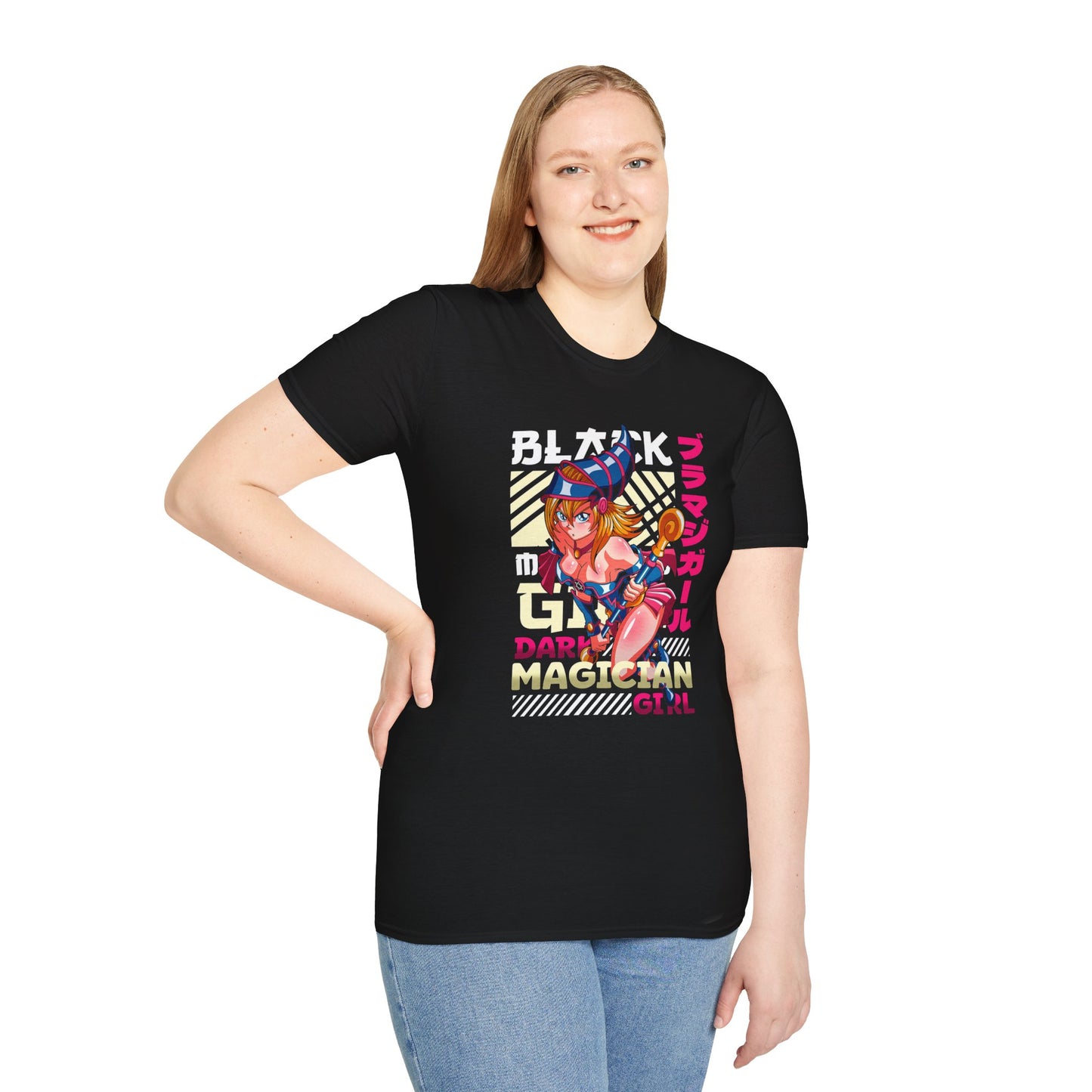 Dark Magician Girl Unisex T-Shirt | Retro Anime Apparel, Gift for Fans, Casualwear, Graphic Tee, Fun Fashion
