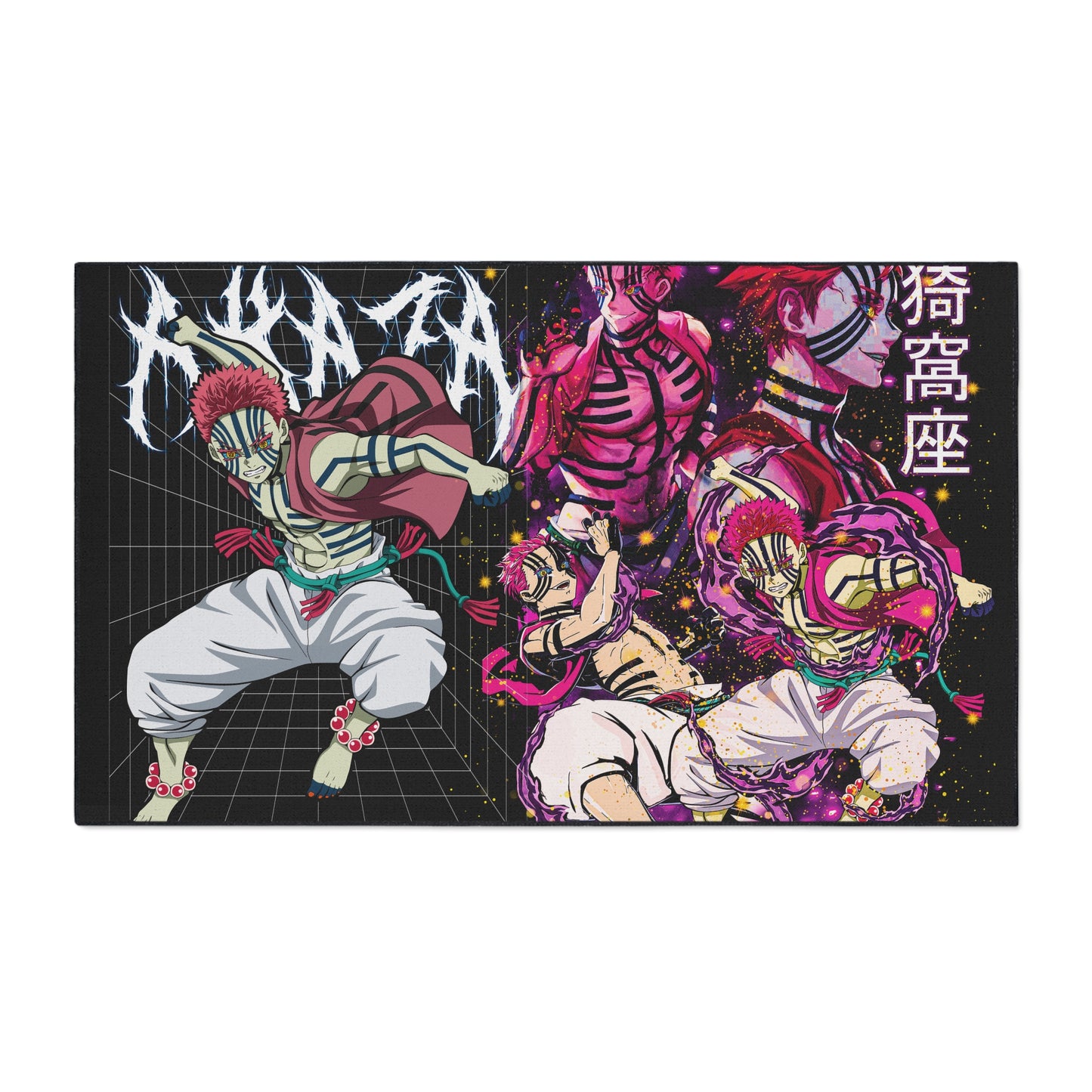 Anime-Inspired Heavy Duty Floor Mat, Gamer Decor, Home Entrance Rug, Unique Gift, Floor Protection, Love for Anime
