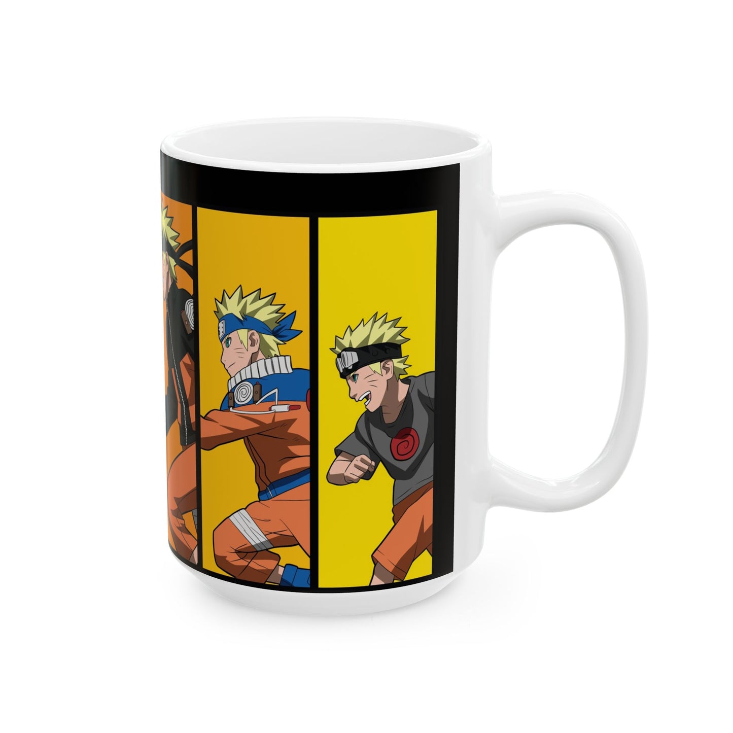 Naruto Ceramic Mug - Anime Gift, Coffee Cup for Fans, Unique Collectible, Cartoon Mug for Home, Fun Drinkware