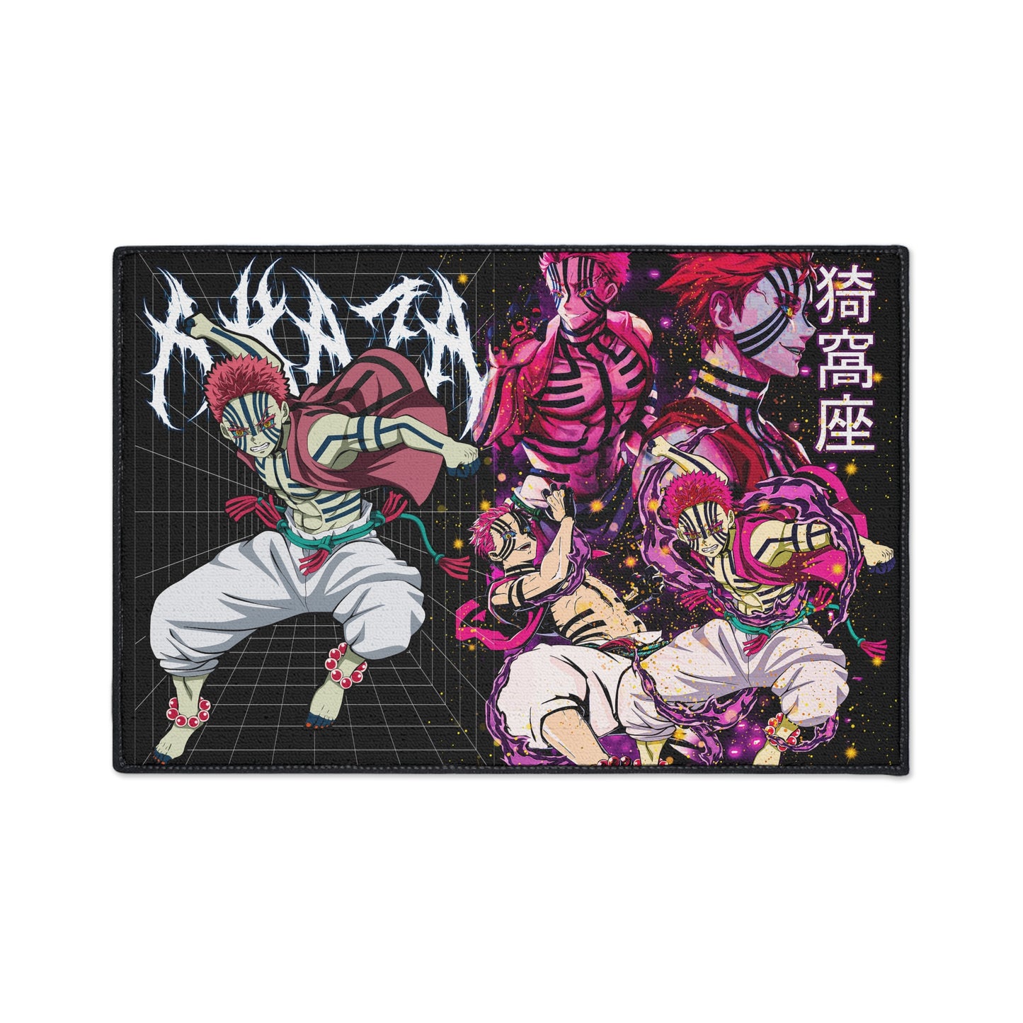 Anime-Inspired Heavy Duty Floor Mat, Gamer Decor, Home Entrance Rug, Unique Gift, Floor Protection, Love for Anime