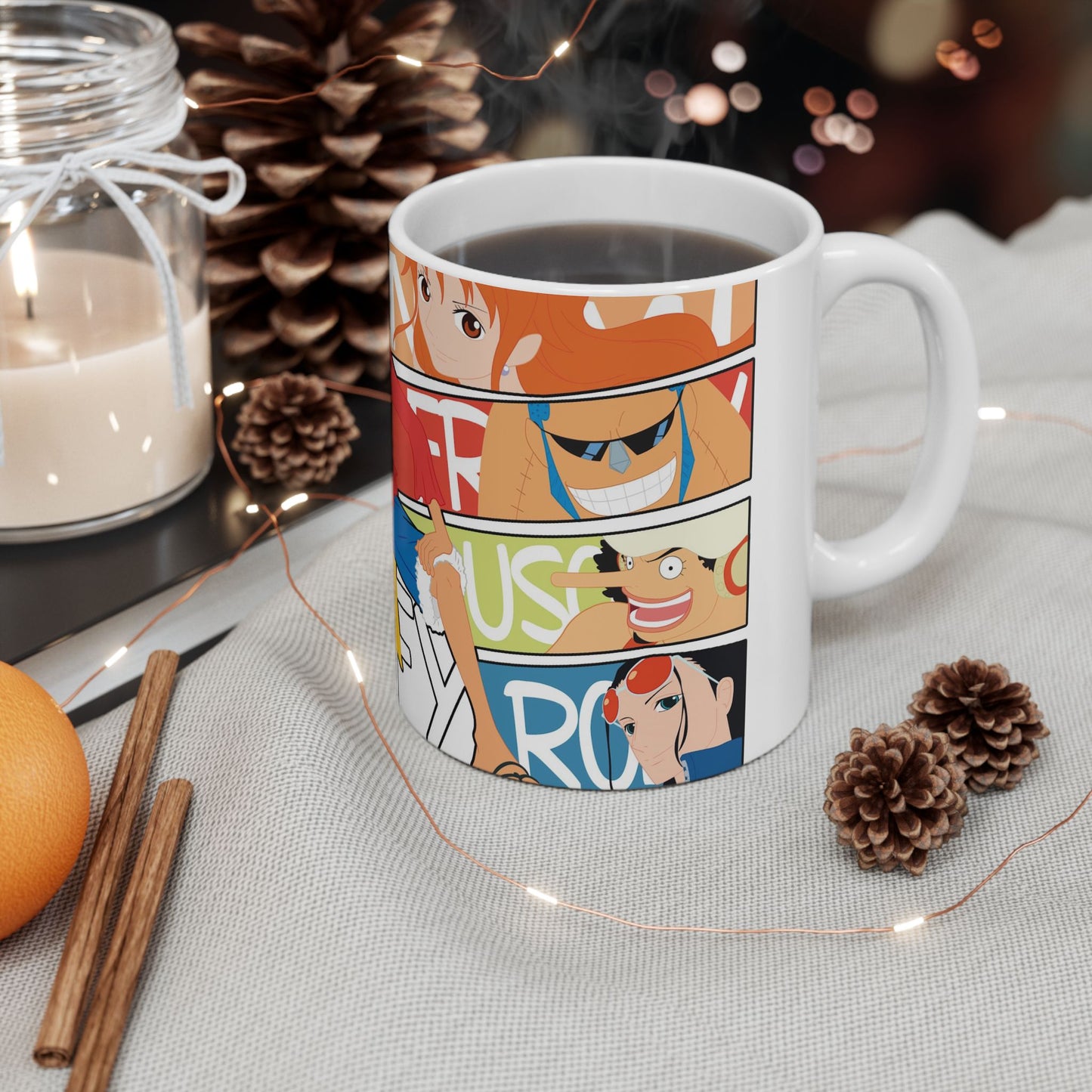 one piece fan Ceramic Mug with Anime Characters, Fan Mug, Gift for Anime Lovers, Luffy Mug, One Piece Coffee Cup, Collectible Anime Drinkware
