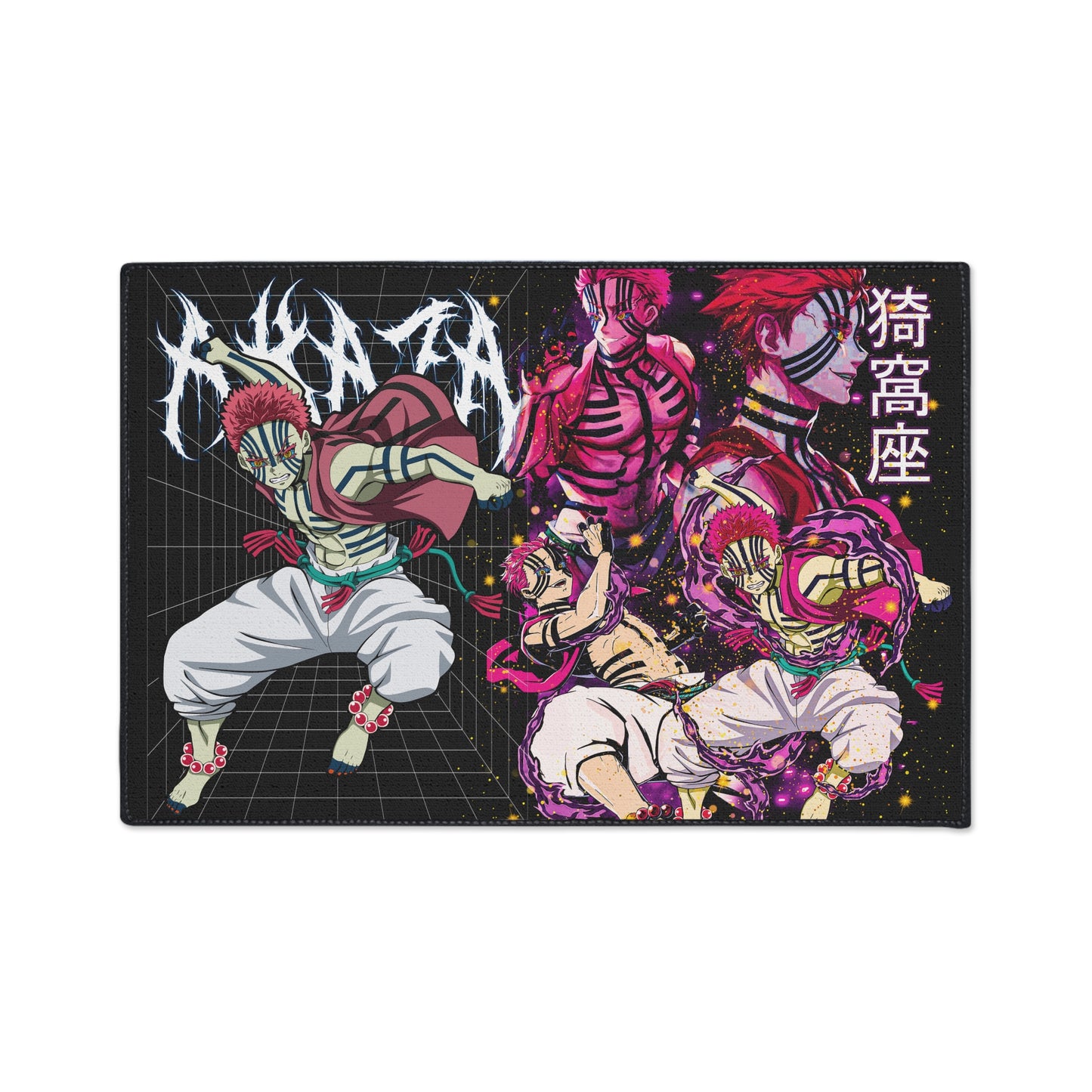 Anime-Inspired Heavy Duty Floor Mat, Gamer Decor, Home Entrance Rug, Unique Gift, Floor Protection, Love for Anime
