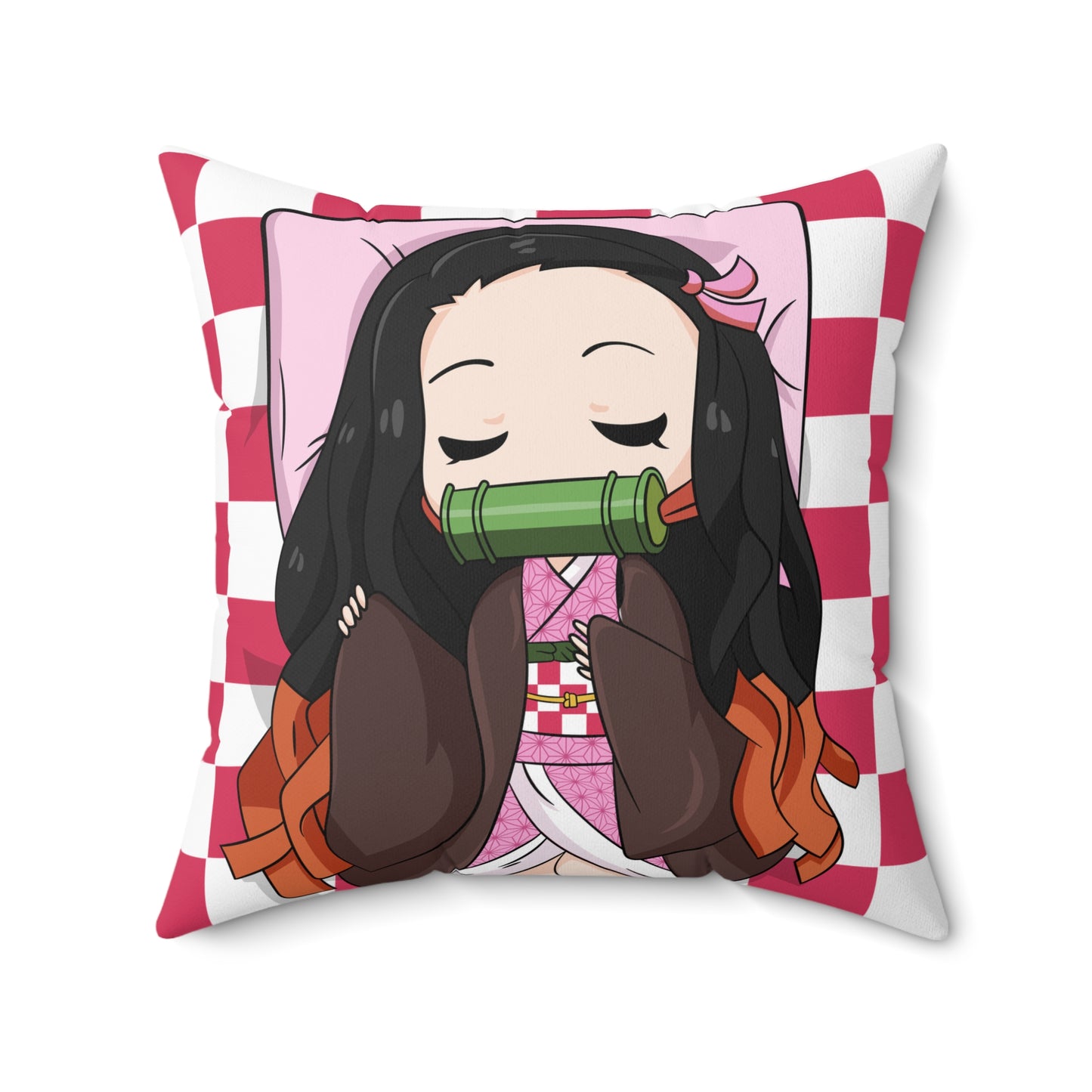 Anime-Inspired Decorative Pillow with Cozy Vibes, Home Decor, Gift for Fans, Cozy Room Accent, Anime Merchandise, Throw Pillow