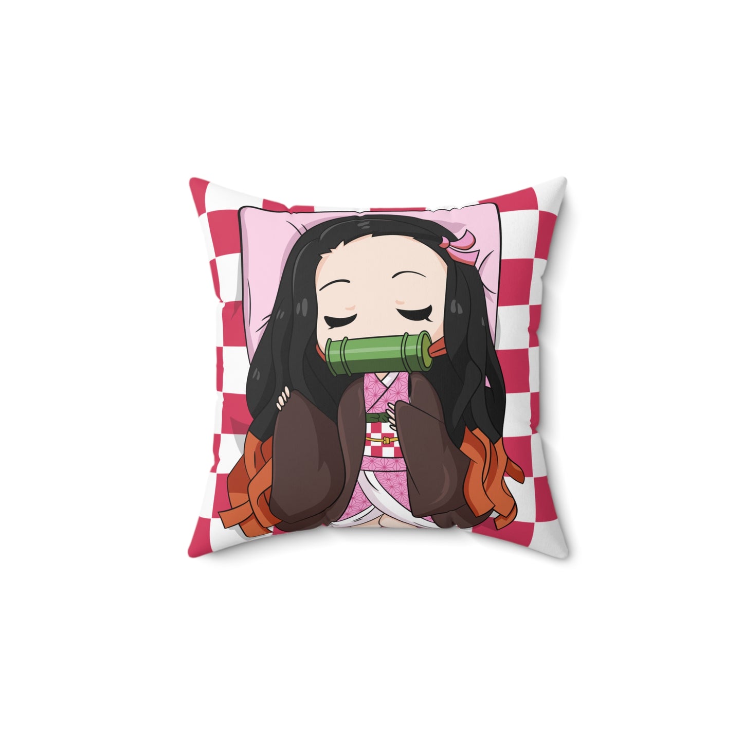 Anime-Inspired Decorative Pillow with Cozy Vibes, Home Decor, Gift for Fans, Cozy Room Accent, Anime Merchandise, Throw Pillow