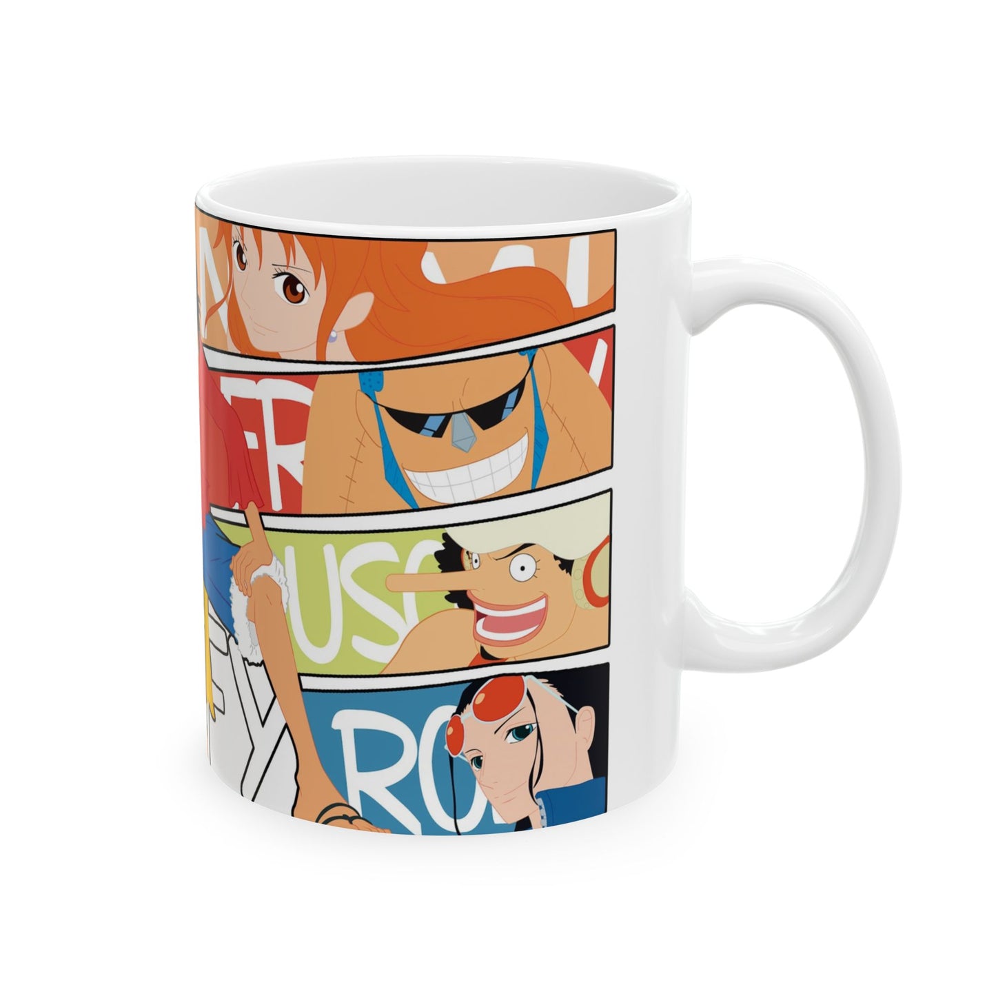 one piece fan Ceramic Mug with Anime Characters, Fan Mug, Gift for Anime Lovers, Luffy Mug, One Piece Coffee Cup, Collectible Anime Drinkware