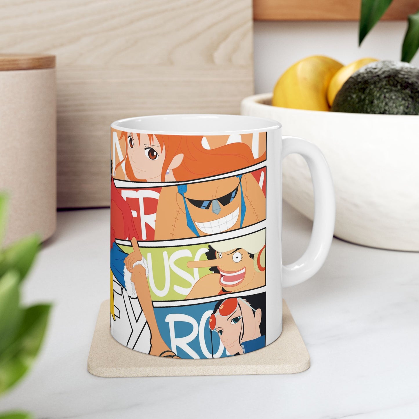 one piece fan Ceramic Mug with Anime Characters, Fan Mug, Gift for Anime Lovers, Luffy Mug, One Piece Coffee Cup, Collectible Anime Drinkware
