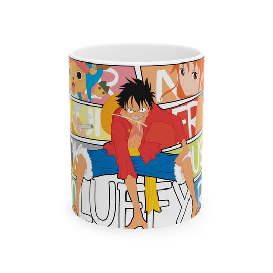 one piece fan Ceramic Mug with Anime Characters, Fan Mug, Gift for Anime Lovers, Luffy Mug, One Piece Coffee Cup, Collectible Anime Drinkware