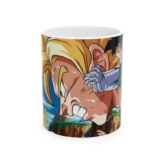 Epic Anime Characters Ceramic Mug, Dragon Ball Z Mug, Gift for Anime Fans, Coffee Cup, Cartoon Art Drinkware, 11oz, 15oz