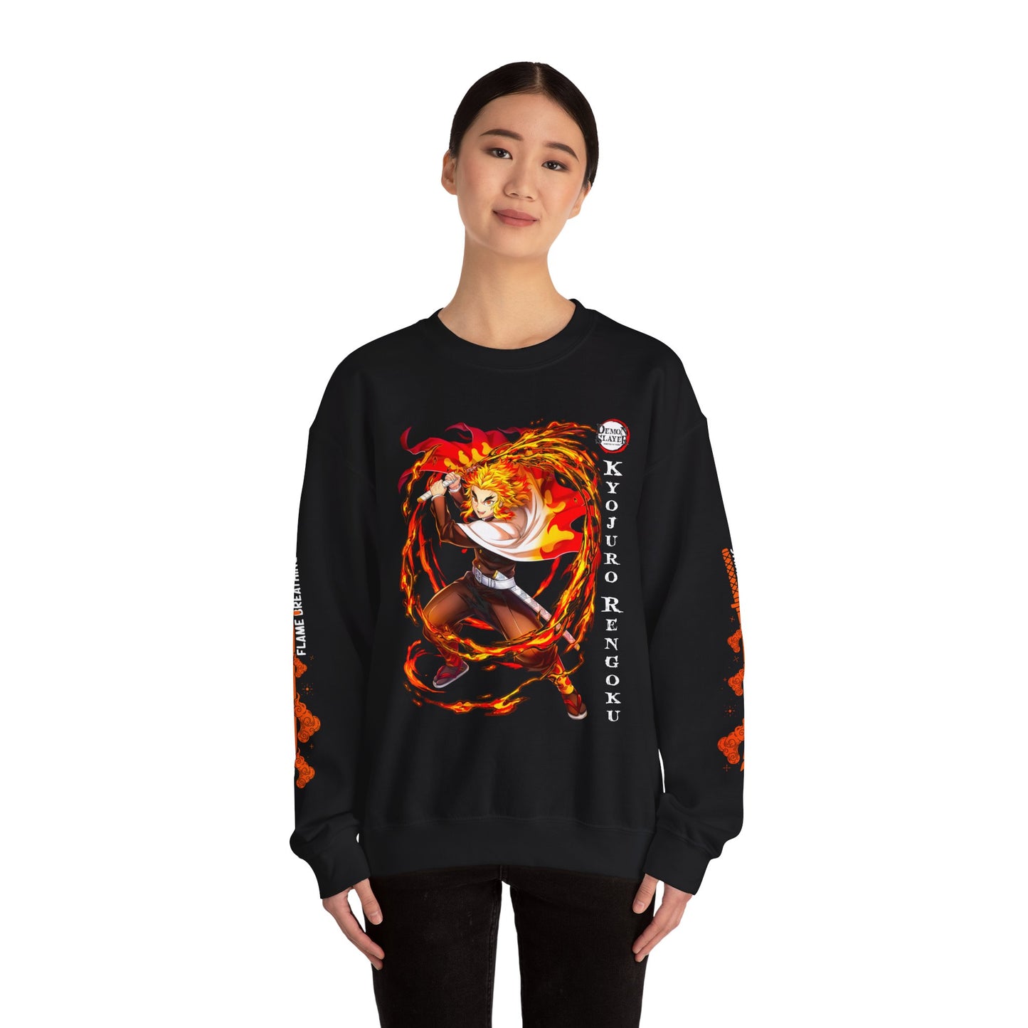 Anime-Inspired Unisex Crewneck Sweatshirt, Cozy Graphic Sweater, Kyojuro Demon Slayer Apparel, Gift for Anime Fans, Essential for [...]