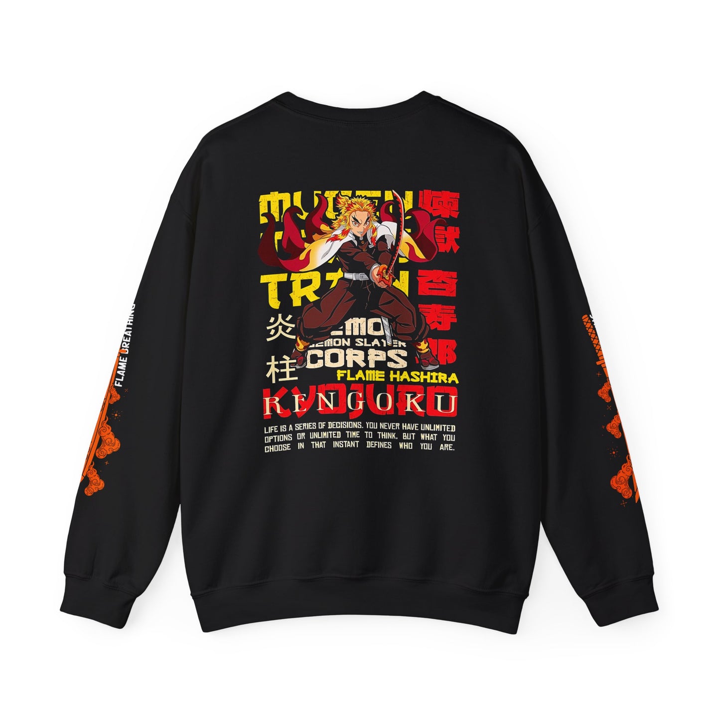 Anime-Inspired Unisex Crewneck Sweatshirt, Cozy Graphic Sweater, Kyojuro Demon Slayer Apparel, Gift for Anime Fans, Essential for [...]
