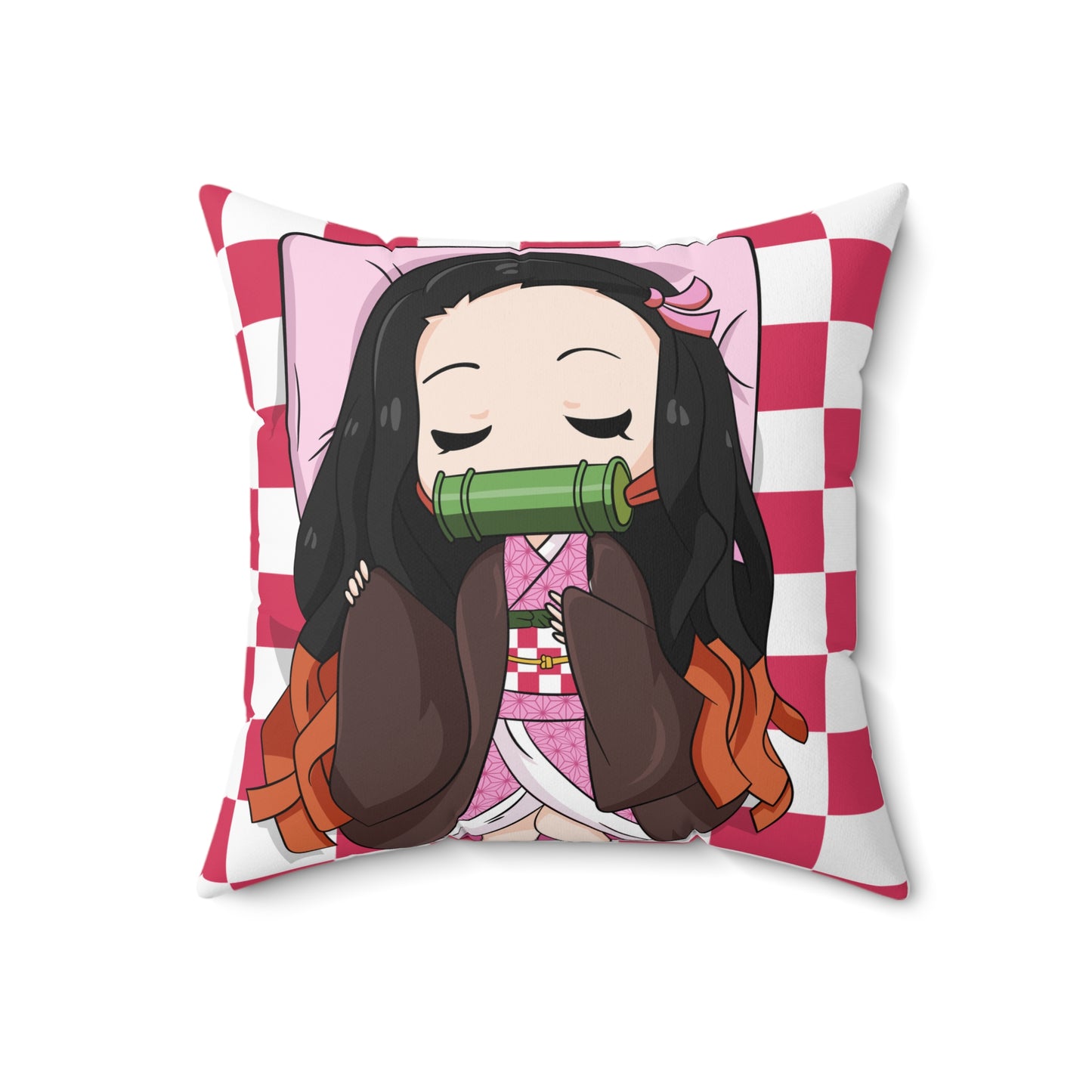 Anime-Inspired Decorative Pillow with Cozy Vibes, Home Decor, Gift for Fans, Cozy Room Accent, Anime Merchandise, Throw Pillow